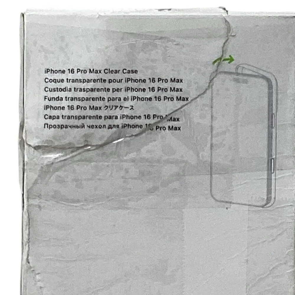 Apple: iPhone 16 Pro Max Clear Case with MagSafe, Box Damaged Case Is New